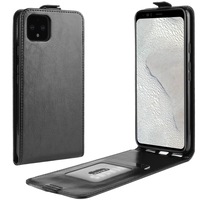 For Google Pixel 4 XL Case Black Vertical Flip PU Leather Protective Cover
