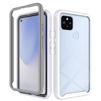 For Google Pixel 4a 5G Case Starry Sky Solid Color Series Protective Cover, White