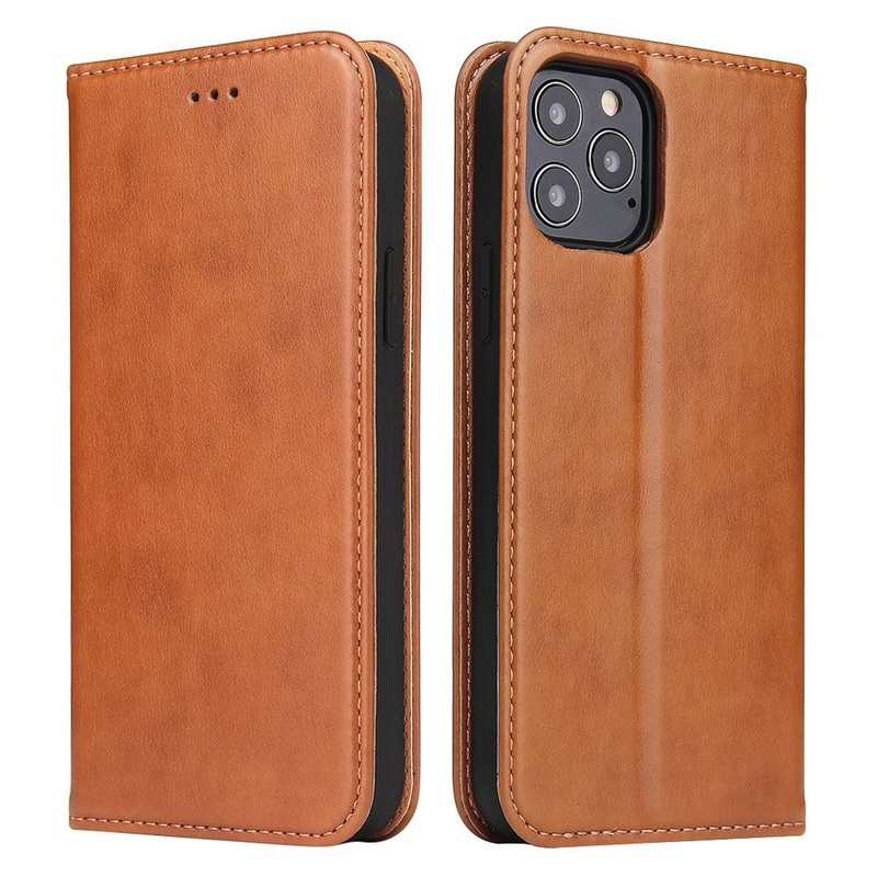 Buy For iPhone 12 mini Case Leather Flip Wallet Folio Cover with Stand