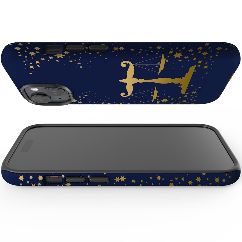 Iphone 15 Plus Case, Shielding Cover, Libra Drawing