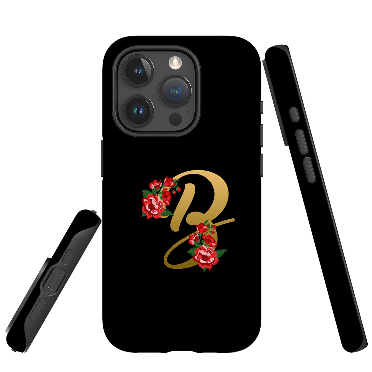 Buy For IPhone 15 Pro Max Case, Shielding Cover, Embellished Letter B ...