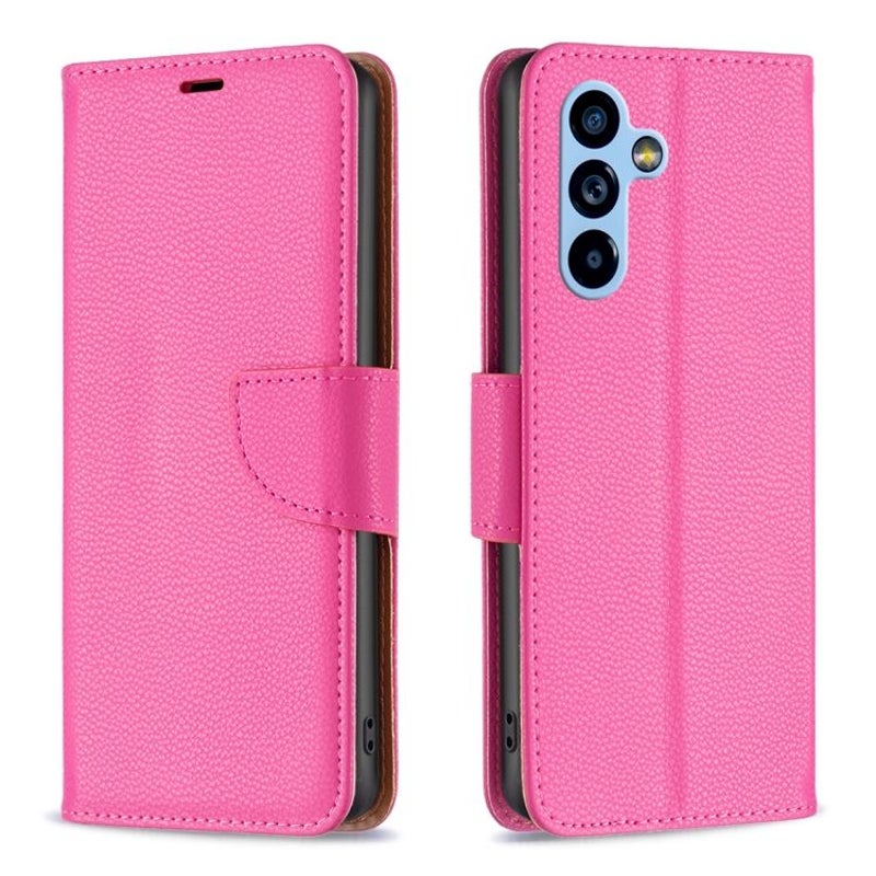 Buy For Samsung Galaxy A54 5g Case Lychee Texture Pu Leather Rose Red Mydeal 4742