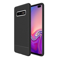 For Samsung Galaxy S10+ Plus Armour Case Snap Black Armor Shock Proof Slim Cover
