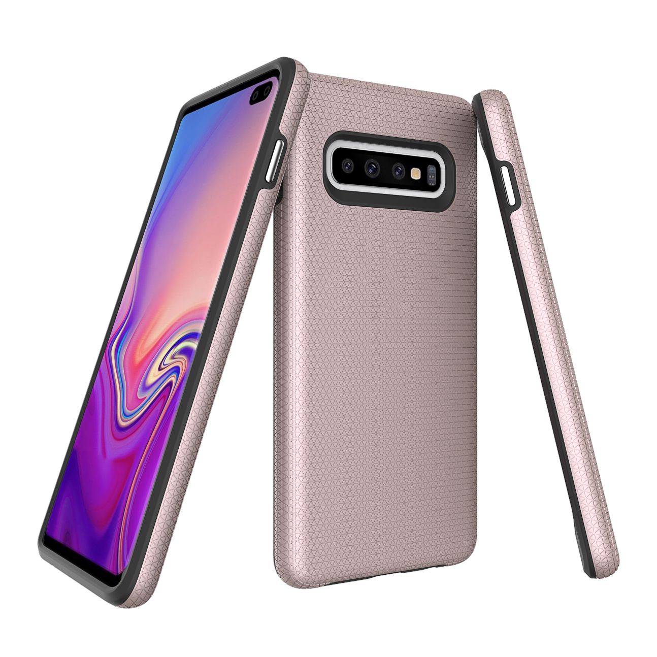 For Samsung Galaxy S10+ Plus Case, Armour Rose Gold Protective Phone Cover