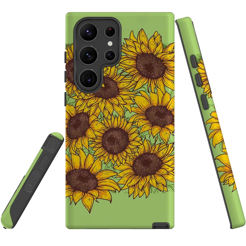 Buy For Samsung Galaxy S23 Ultra Case Shielding Cover, Sunflowers - MyDeal