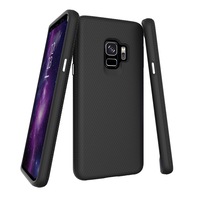 For Samsung Galaxy S9 Case, Black Armor Shockproof Protective Slim Phone Cover