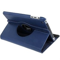 For iPad mini 1 / 2 / 3 Case, Durable High-Quality Leather Cover,Dark Blue