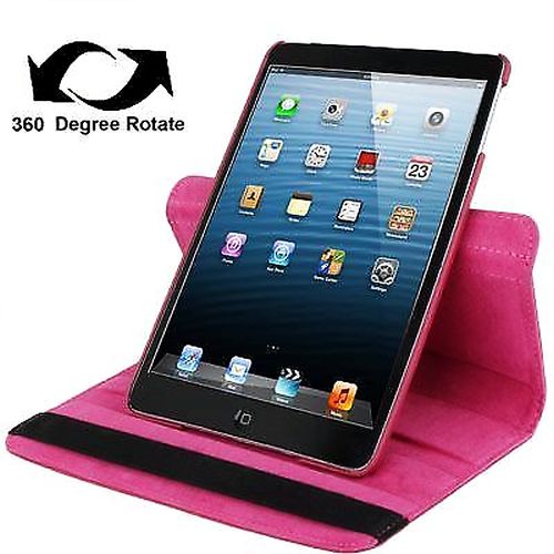 For iPad mini 1 / 2 / 3 Case, Durable High-Quality Leather Cover,Magenta