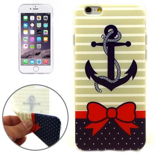 For iPhone 6S,6 Case,"Anchor, Ribbon" Grippy Durable Shielding Cover