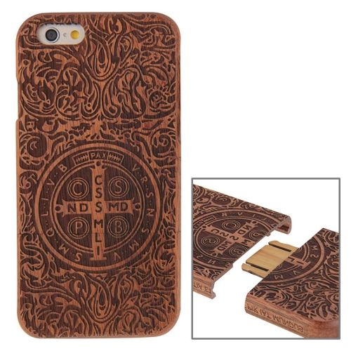 For iPhone 6S,6 Case,Benedictine High-Quality Detachable Wood Shielding Cover