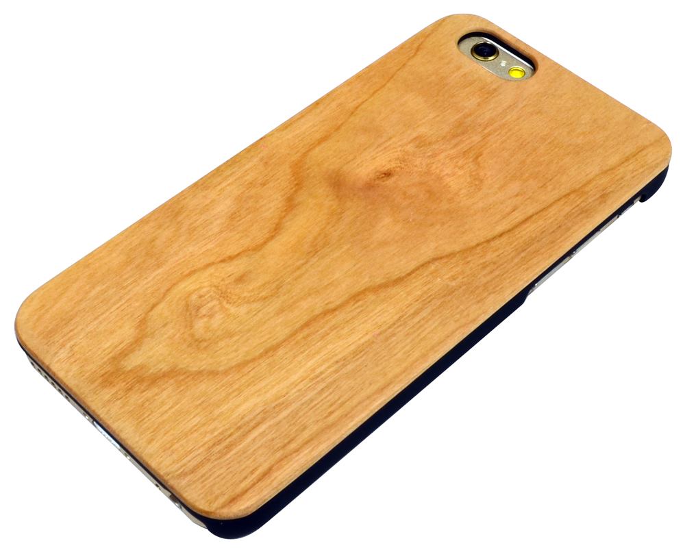 For iPhone 6S,6 Case,Elegant High-Quality Cherry Smooth Wooden Protective Cover