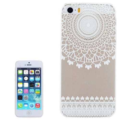 For iPhone 6S,6 Case,Modern Top Mandala Transparent Shielding Cover,White