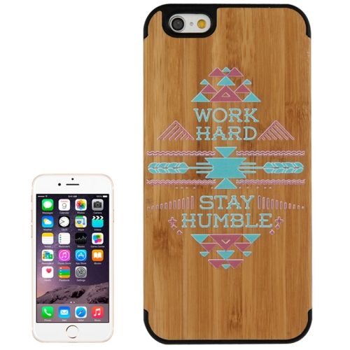 For iPhone 6S,6 Case,Oracle Bamboo Durable Modern Wooden Shielding Cover