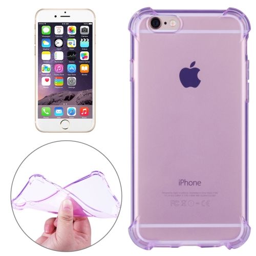 For iPhone 6S,6 Case,Strong Transparent Durable Grippy Shielding Cover,Purple