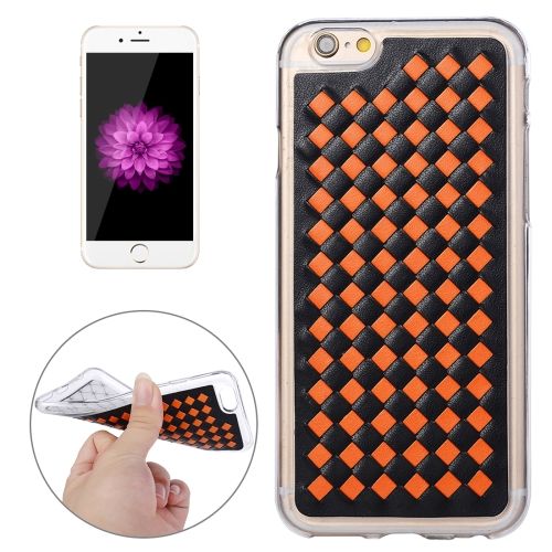 For iPhone 6S,6 Case,Stylish Durable Knit Pattern Protective Cover,Orange