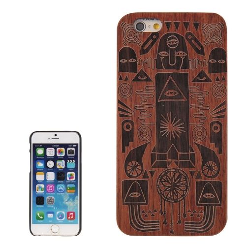 For iPhone 6S,6 Case, Tribal Pattern High-Quality Wood Shielding Cover