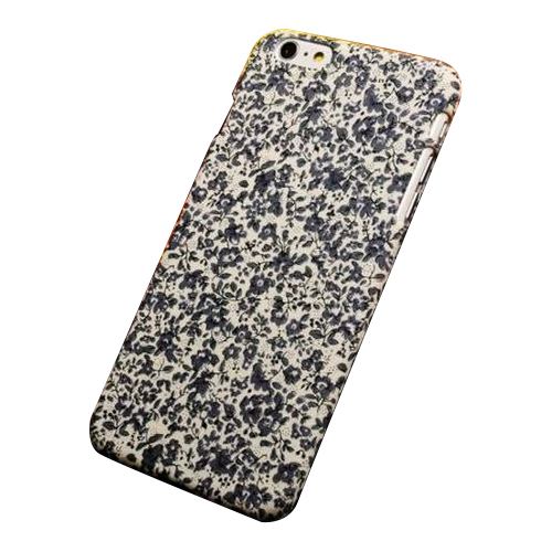 For iPhone 6S PLUS,6 PLUS Case,Cute Flower-Pattern Fabric Protective Cover,Blue