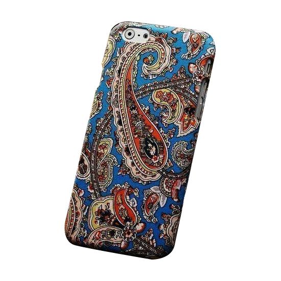 For iPhone 6S PLUS,6 PLUS Case,Modish Paisley Fabric Protective Cover,BlueOrange