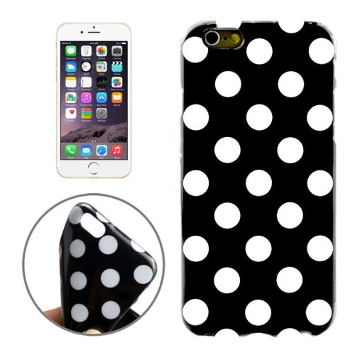 For iPhone 6S PLUS,6 PLUS Case, Polka Dot Shielding Cover,Black, White