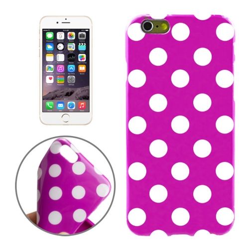 For iPhone 6S PLUS,6 PLUS Case, Polka Dot Shielding Cover,Purple, White