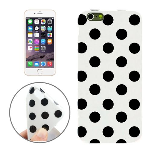 For iPhone 6S PLUS,6 PLUS Case, Polka Dot Shielding Cover,White, Black