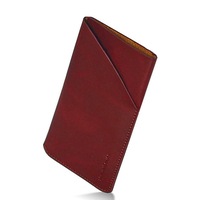 For iPhone SE (2020),8 & 7,6S,6 Pouch,Genuine Leather Bag,Reddish Brown