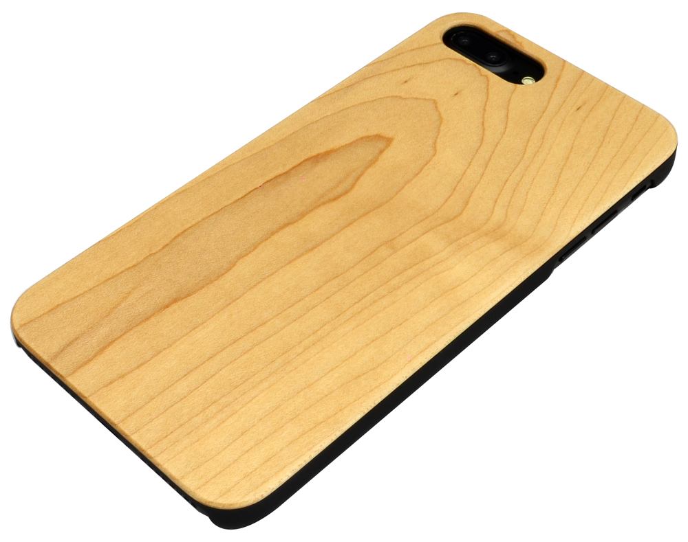 For iPhone 8 PLUS,7 PLUS Case,Elegant Maple Smooth Wooden Protective Cover
