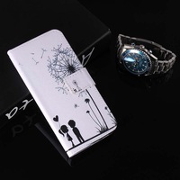 For iPhone XS Max Case,Folio Leather Card Slots Wallet Cover Couple Dandelion