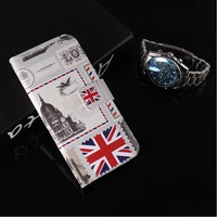 For iPhone XS Max Case,Folio Leather Card Slots Wallet Cover,London Envelope
