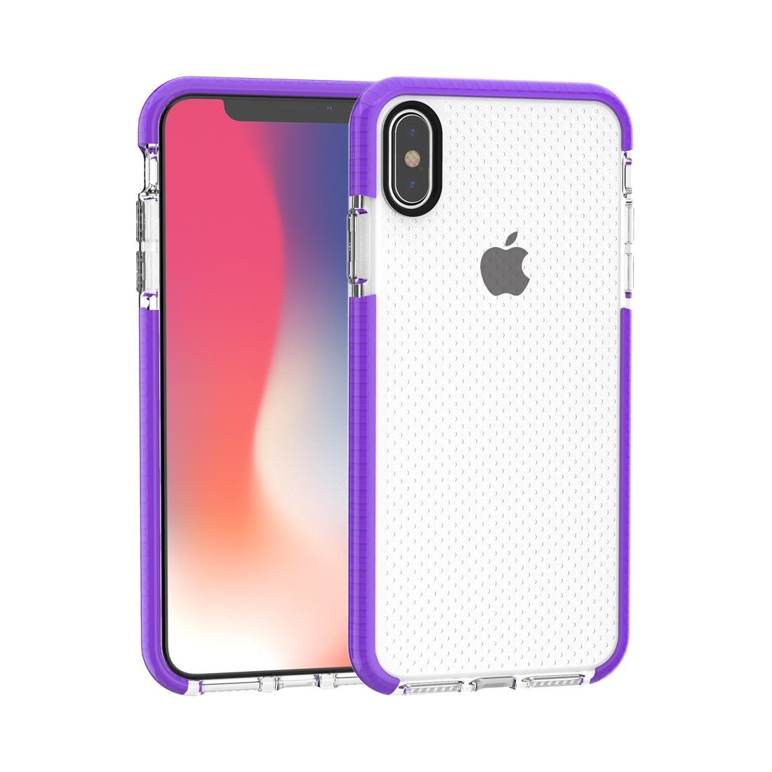 For iPhone XS MAX Cover,Basketball Texture Thin Shockproof Phone Case,Purple