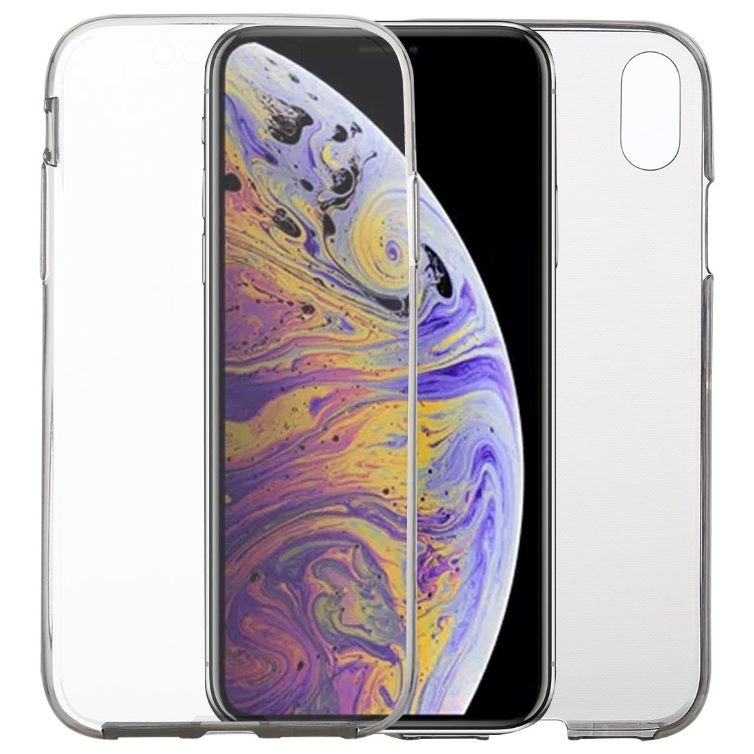 For iPhone XS Max Cover,Ultra-thin Double-sided Transparent Thin Phone Case,Grey