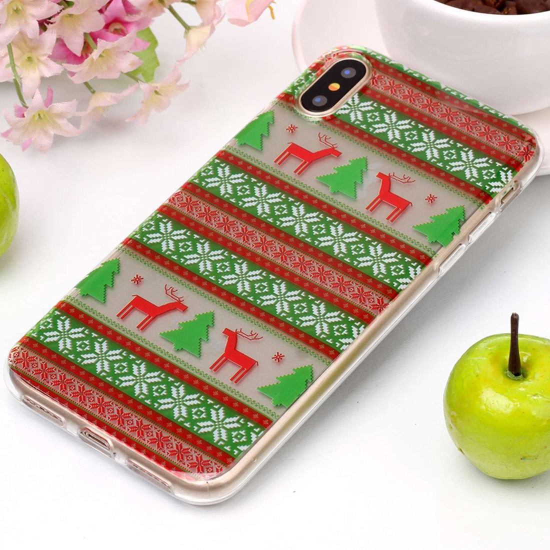 For iPhone XS,X Back Case, Tribal Elk High-Quality Durable Shielding Cover