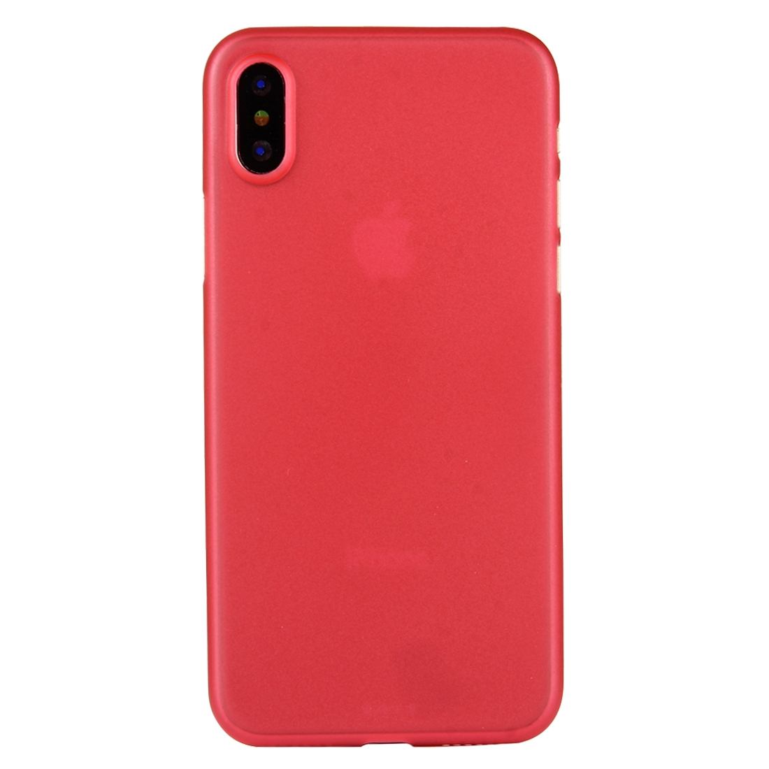 For iPhone XS,X Back Case,Wear-resistant High-Quality Protective Cover,Red