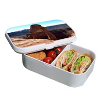 Lunch Box Food Container Snack Picnic Authentic Wood Strap Cutlery Rocky Human