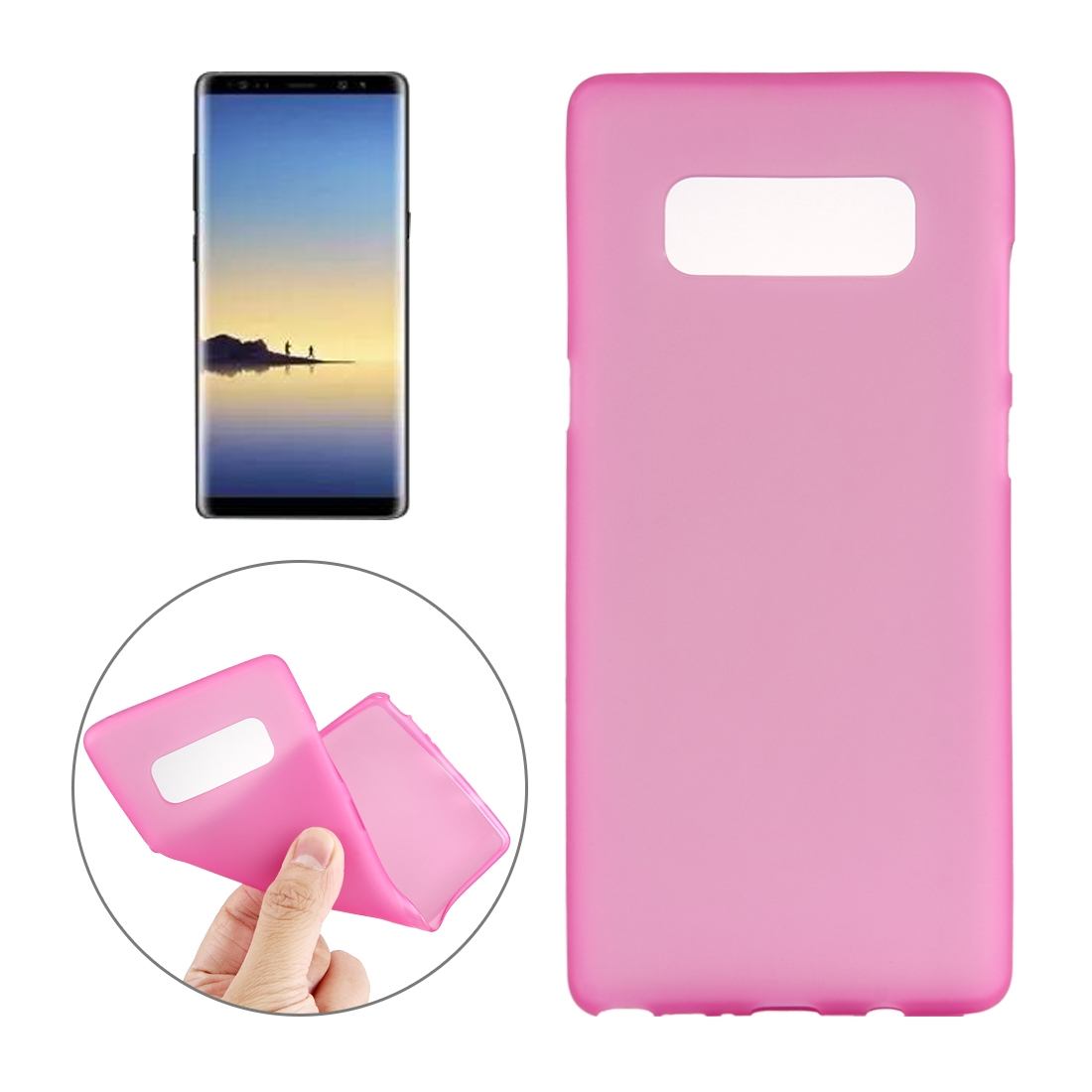 For Samsung Galaxy Note 8 Back Case,Stylish High-Quality Protective Cover,Pink