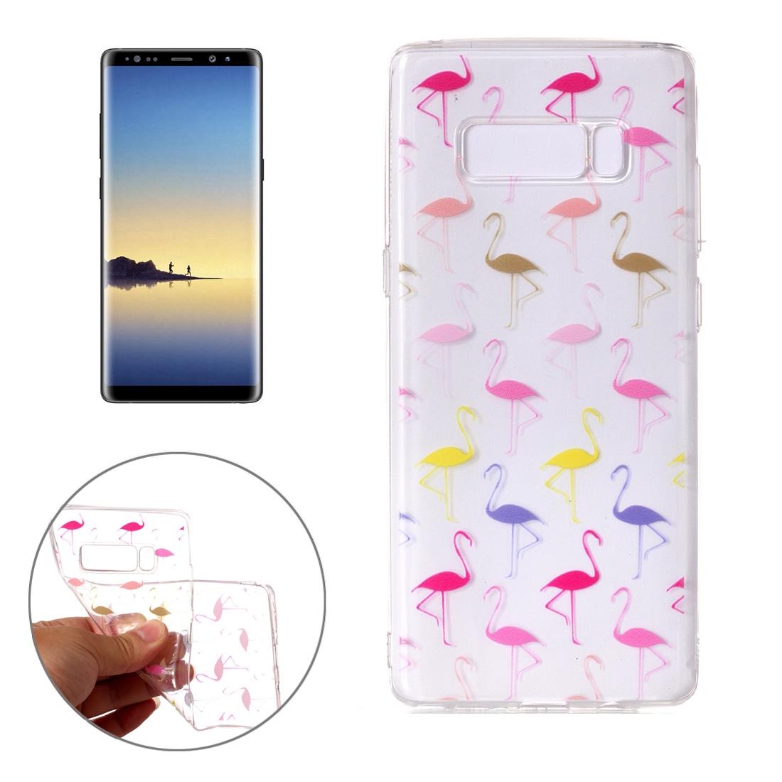 For Samsung Galaxy Note 8 Case,Colorful Flamingos Durable Protective Cover