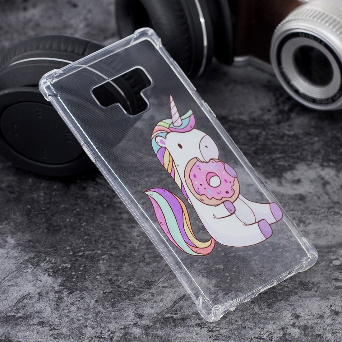 For Samsung Galaxy Note 9 Case,Ultra Thin TPU Back Phone Cover,Unicorn Donuts