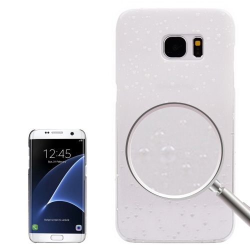 For Samsung Galaxy S7 EDGE Case,Gradient Water Droplets Protective Cover,White