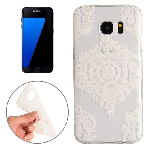 For Samsung Galaxy S7 EDGE Case,Stylish Abstract Flowers Grippy Protective Cover