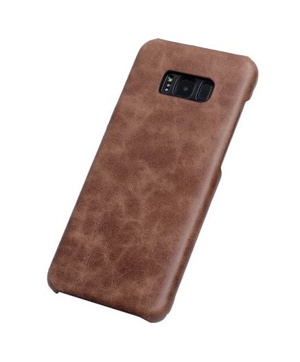 For Samsung Galaxy S8 PLUS Case,Elegant Genuine Protective Leather Cover,Coffee