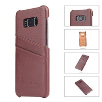 For Samsung Galaxy S8 PLUS Case,Handmade Genuine Leather Fashion Cover,Brown