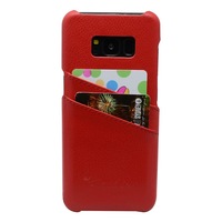 For Samsung Galaxy S8 PLUS Case,Handmade Genuine Leather Fashion Cover,Red