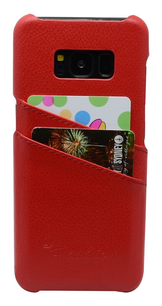 For Samsung Galaxy S8 PLUS Case,Handmade Genuine Leather Fashion Cover,Red
