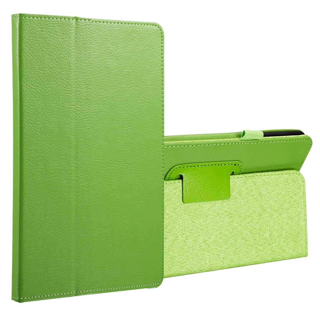 For Samsung Galaxy Tab A 8.0 SM-T380,T385 Case,Lychee Leather Cover,Green