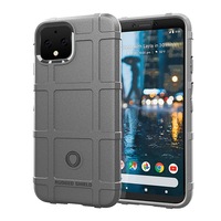 Shockproof Protector Cover Full Coverage Silicone Case for Google Pixel 4 , Grey