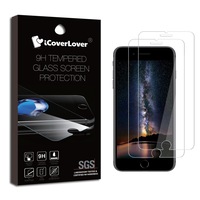 Transparent [2-Pack] For iPhone 8,7,6s, 6 9H Tempered Glass Screen Protector