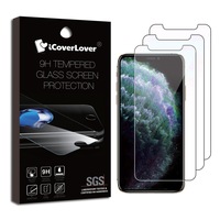 Transparent [3-Pack] For iPhone 11 Pro,XS,X 9H Tempered Glass Screen Protector