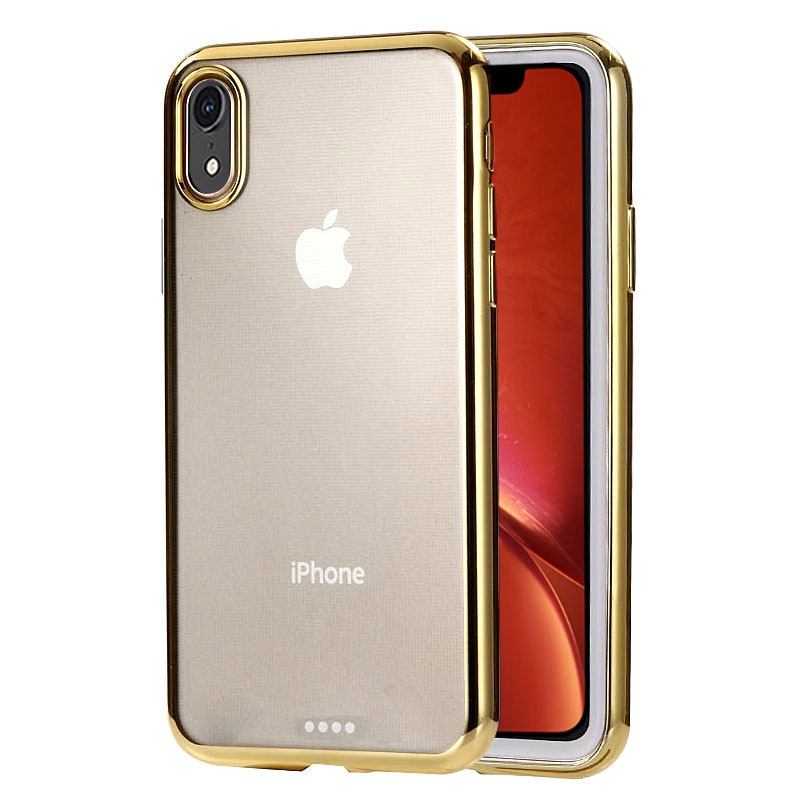 Ultra-thin Electroplating TPU Protective Case For iPhone XR,Gold