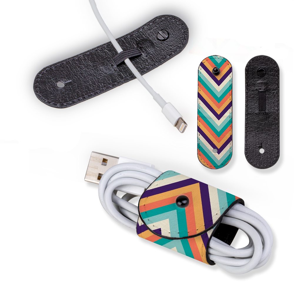 Buy Universal Cable Cord Wrap (100mm x 30mm), Paper Leather, Zigzag ...