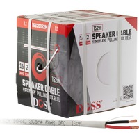 DOSS 16G2C152M 16Awg 2Core Speaker Cable 152M Lszh Reelex White/R Reelex Pulling Box Technology